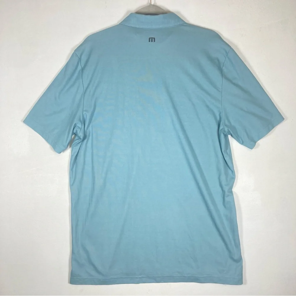 Travis Mathew Polo Shirt Mens Size XL Blue Even Money Golf City Outdoor - Picture 14 of 16